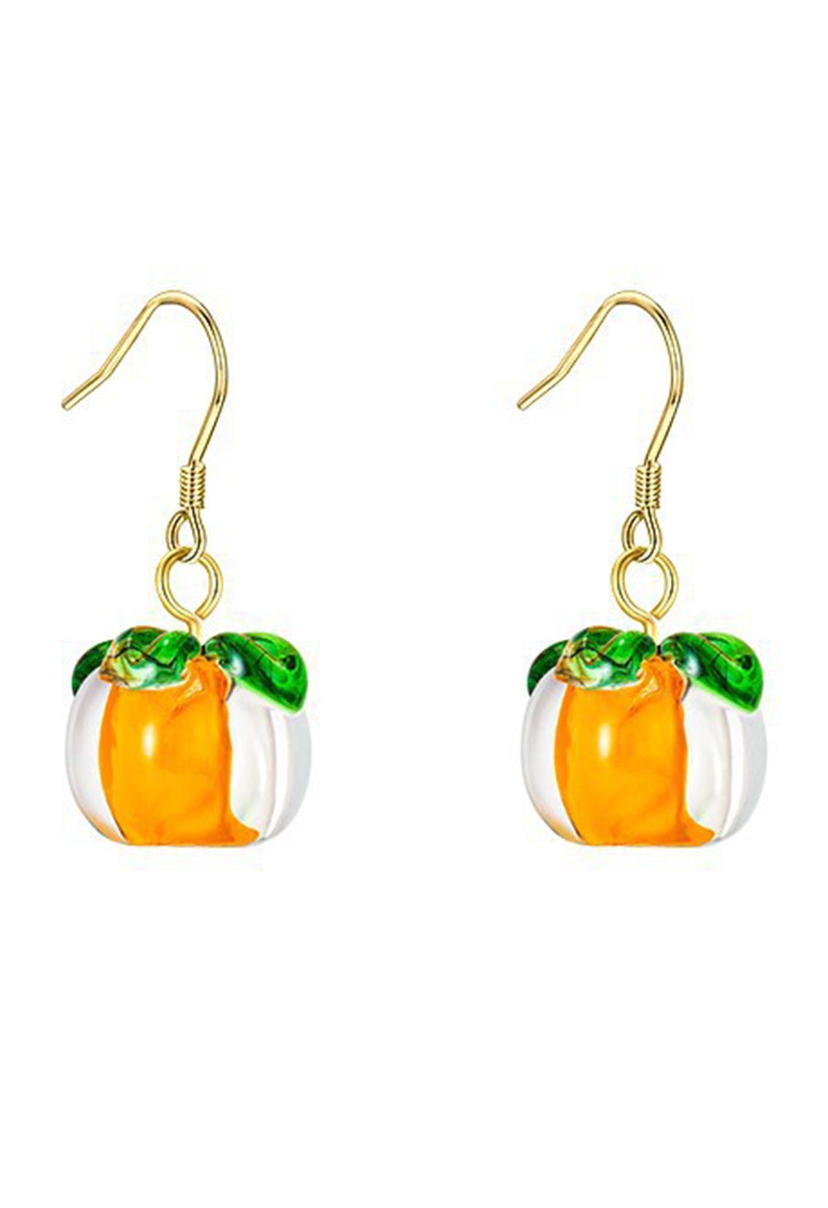 Cute Pumpkin Hook Earrings