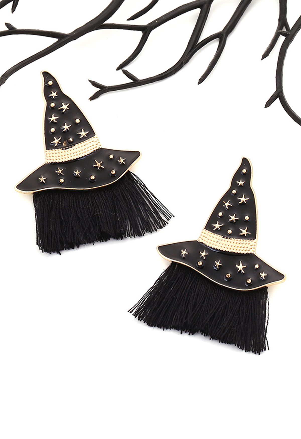 Starlight Witch Hat Tassel Earrings