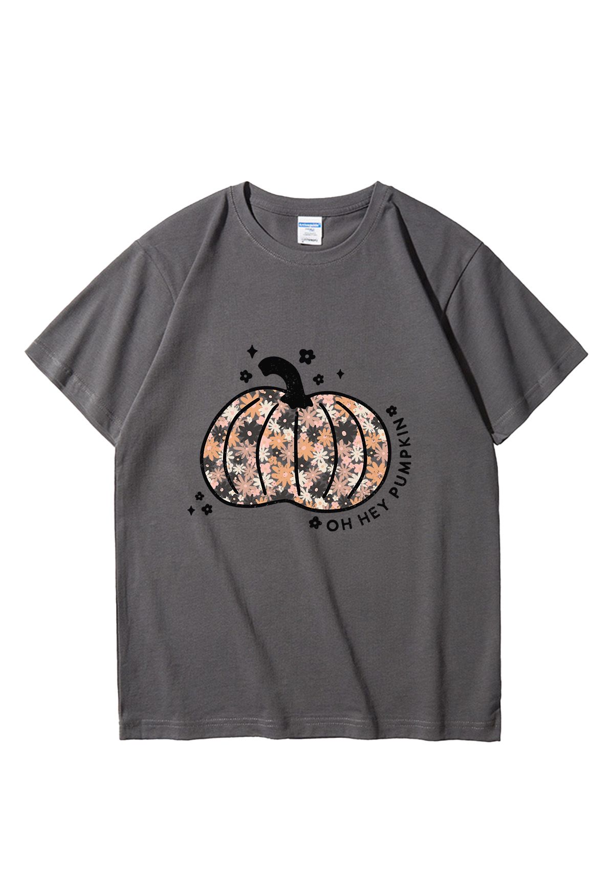 Floret Pumpkin Pattern T-Shirt