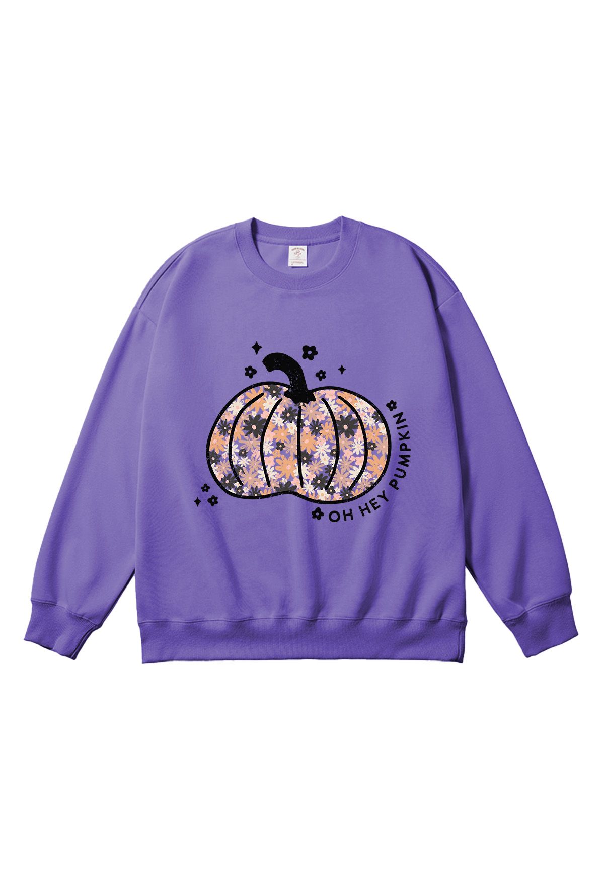 Floret Pumpkin Pattern Sweatshirt