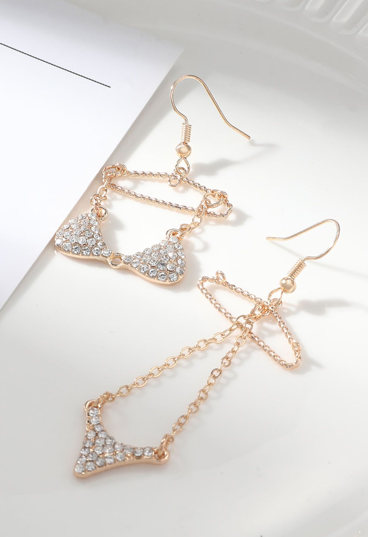 Bikini Set Zircon Hook Earrings