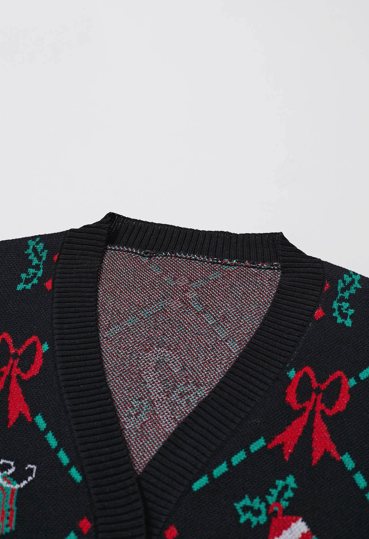 Jolly Christmas Elements Knit Cardigan