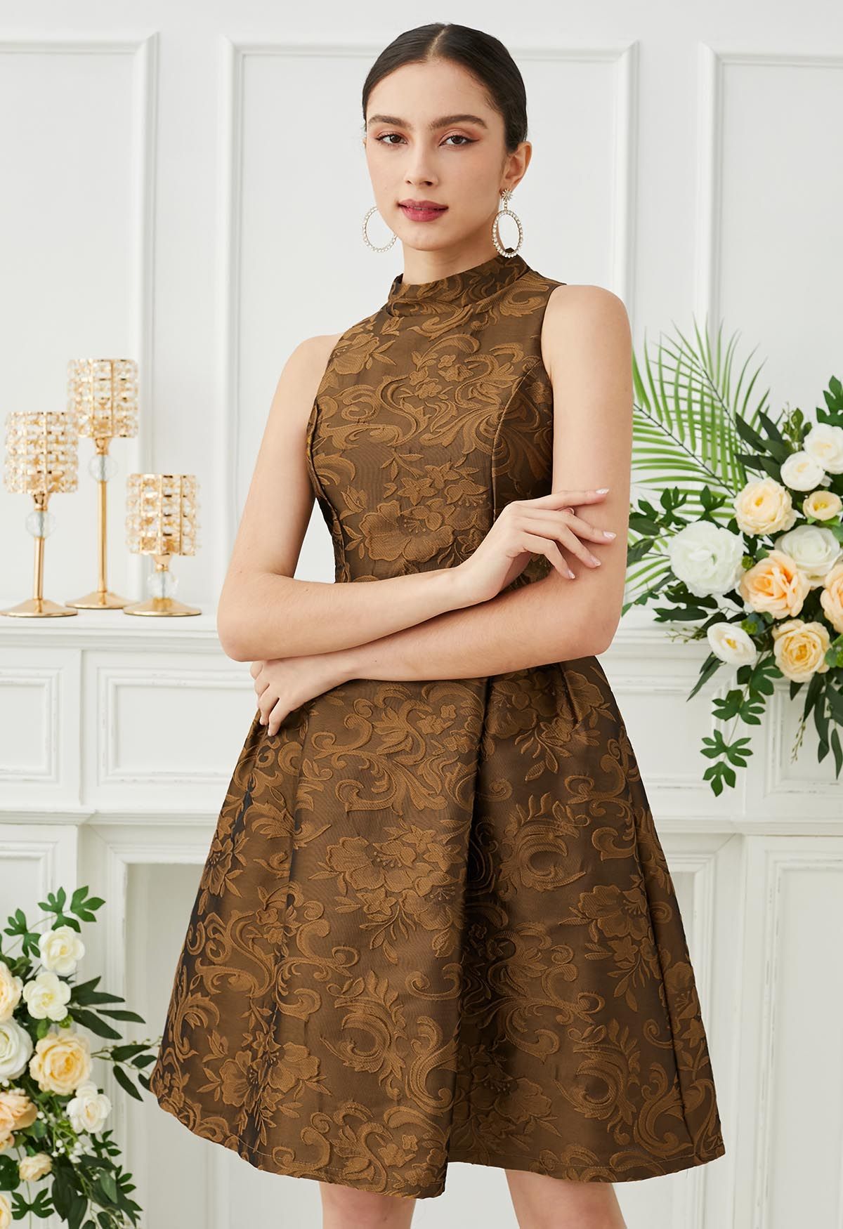 Bronze cocktail dress online