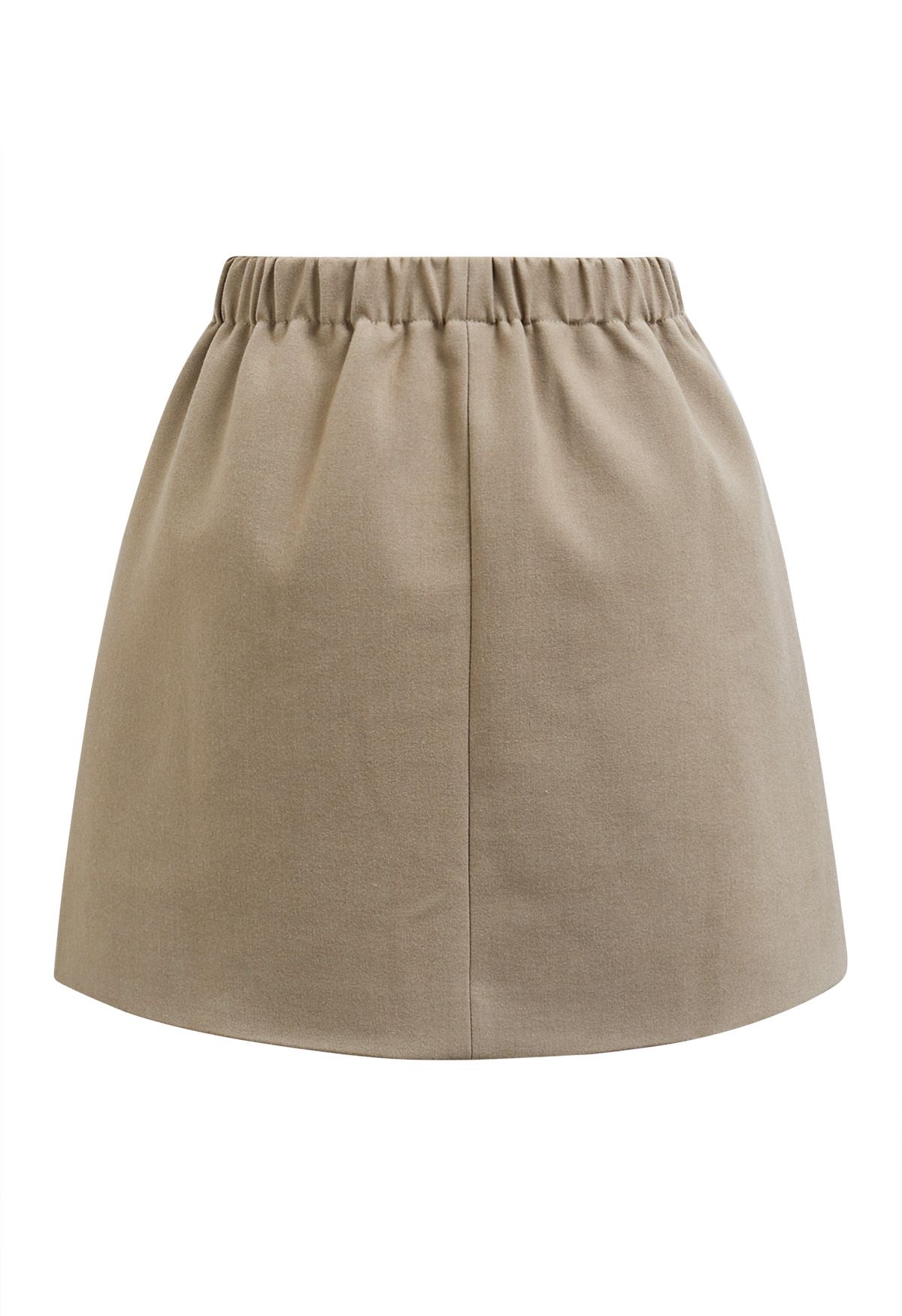 Timelessly Stylish Mini Bud Skirt in Sand