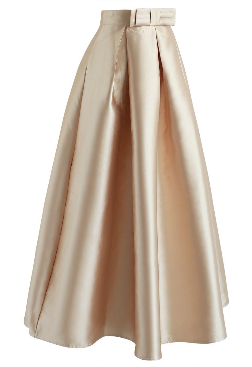 Luxurious Night Bowknot Pleated A-Line Skirt - Retro, Indie and Unique ...