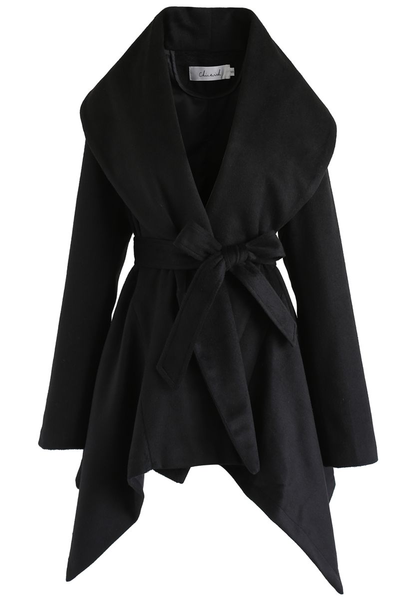 Prairie Rabato Coat in Black