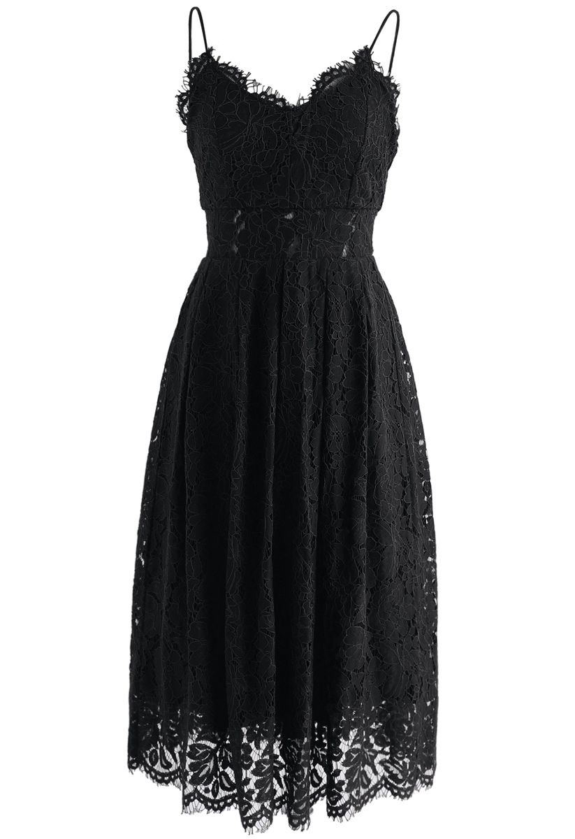 Spirit of Romance Lace Cami Dress in Black - Retro, Indie and Unique ...