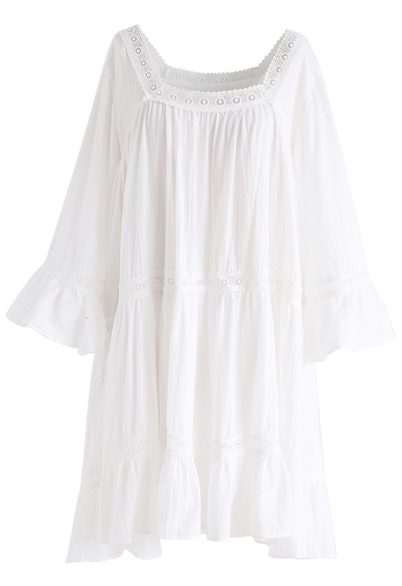 Revel in Romance Dolly Dress in White