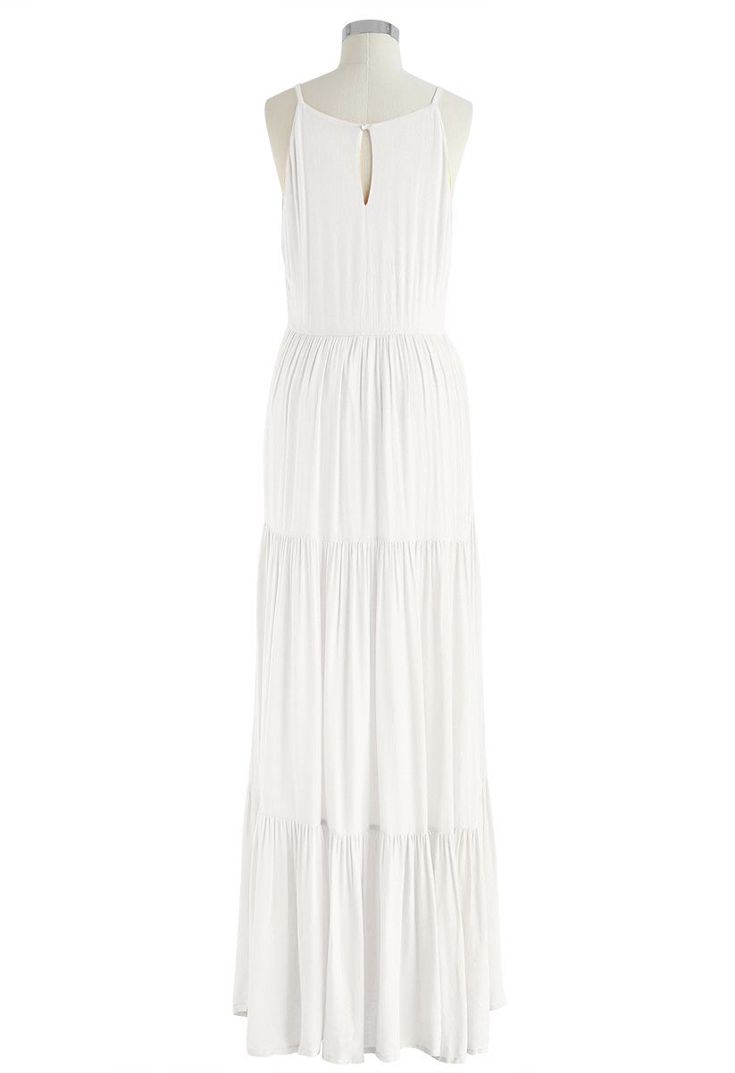 Being Perfect Cami Maxi Dress in White
