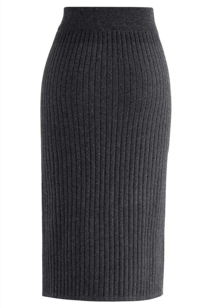 charcoal grey pencil skirt uk