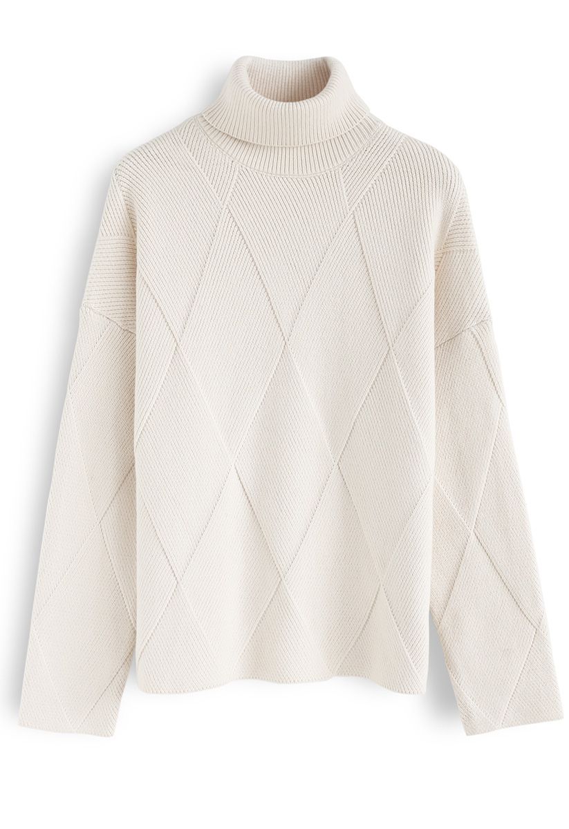 Well Prepared for Winter Knit Sweater in Cream