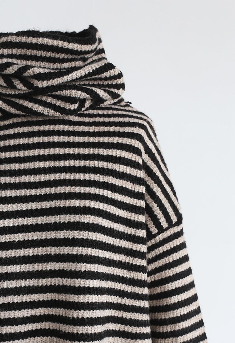 Show Me More Stripes Turtleneck Sweater