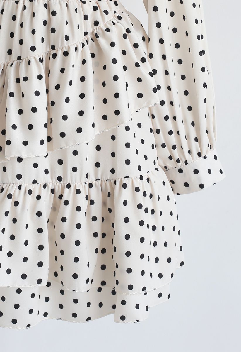 Gimme the Ruffle Top and Skort Set in Polka Dot