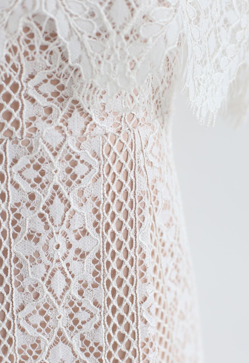 Wishing for Romance Off-Shoulder Lace Dress - Retro, Indie and Unique ...