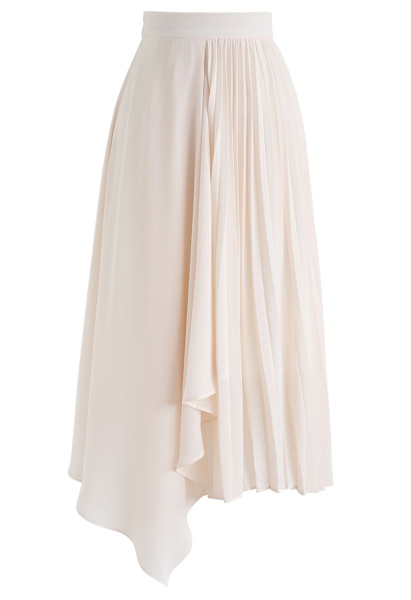 On My Mind Asymmetric Chiffon Skirt