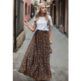 Leopard maxi skirt top youth