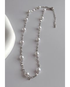 Shimmer Pearl Embellished Necklace