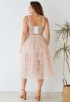 Love Me More Layered Tulle Skirt In Nude Pink - Retro, Indie And Unique ...