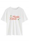 Love Mom Crew Neck T-Shirt
