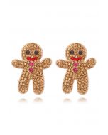 Biscuitman Full Rhinestone Earrings