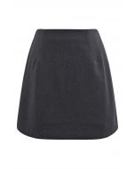 Timelessly Stylish Mini Bud Skirt in Smoke