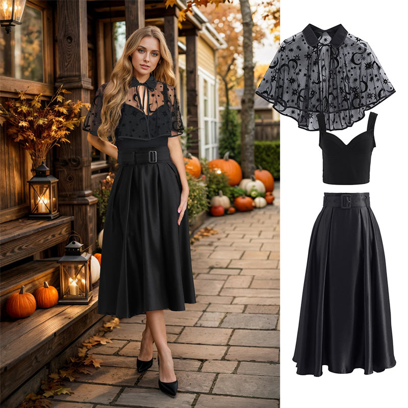 Black long skirt dress hotsell