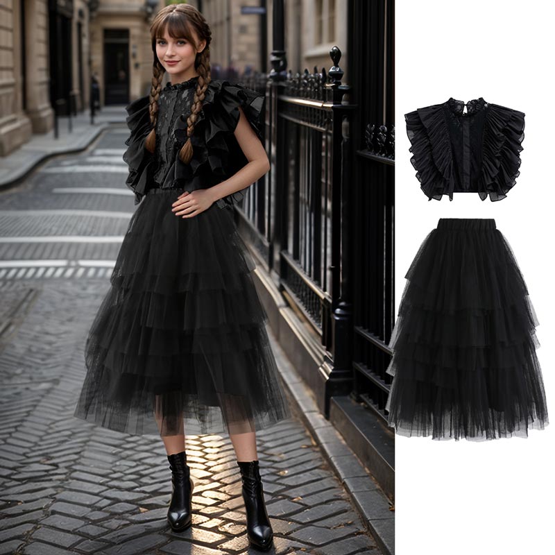 Chicwish black tulle skirt hotsell